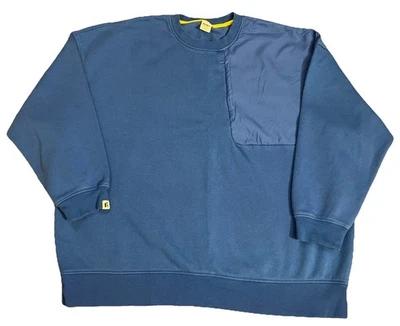 Fielder Bonobos Men’s Relaxed Fit Pullover Sweater Sz XXXL 3XL Blue Long Sleeve - Imagem 1 de 4
