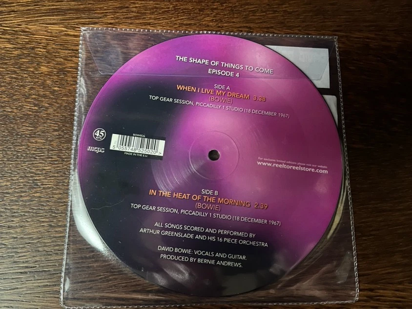 DAVID BOWIE When I Live My Dream /  In The Heat Of  The Morning - Pic Disc NEW - Image 1 of 1