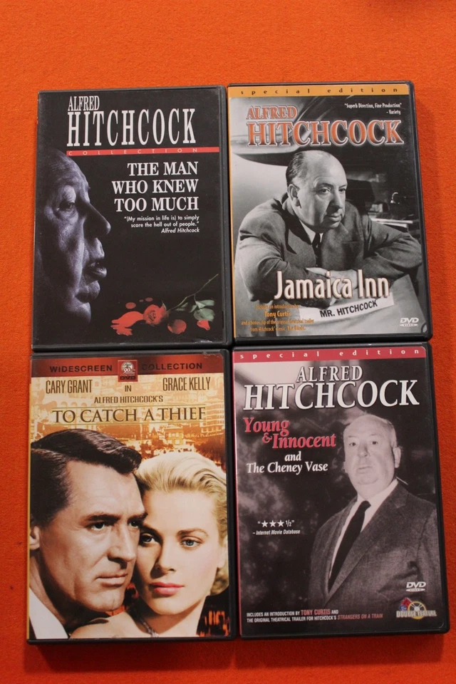 Alfred Hitchcock Collection 4 single DVD's Sealed NEW - Image 1 of 2
