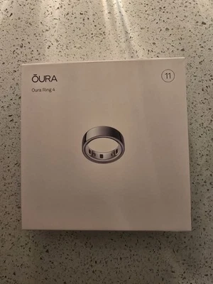 Oura Ring Gen 4 Silver Size 11 Brand New Sealed - Image 1 of 2