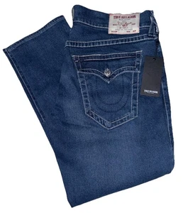 TRUE RELIGION GENO BIG T FLAP 108062N30 RELAXED SLIM JEANS 36 X 30 - Picture 1 of 3