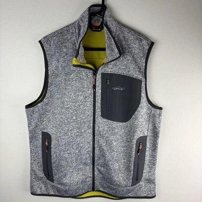 Orvis Full-Zip Vest Jacket Men’s Large Fishing Windproof Softshell Fleece EUC - Image 1 of 4