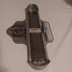 Dispositivo Brannock Herramienta de medición de pies Calzado para hombre Medidor de tallas Medidor de zapatos Metal - Imagen 1 de 4