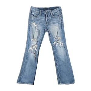 BKE Jake Straight Jeans Mens 33x30 Blue Medium Wash Distressed - Picture 1 of 12