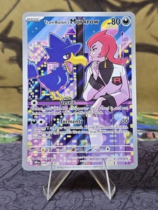 Team Rocket's Murkrow 200/182 Sv10: Destined Rivals Holo - Imagen 1 de 3