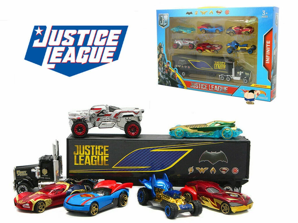 7pcs DC Justice League Model Diecast Vehicle Truck Car Kids Child Playset Toy - image 1 of 4