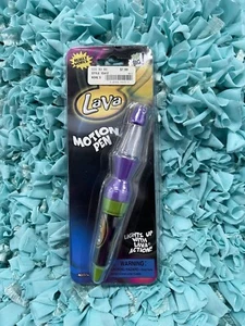 RARE NEW VINTAGE Y2K LAVA LAMP MOTION LIGHT UP BALLPOINT PEN 90'S HAGGERTY LITE - Picture 1 of 2