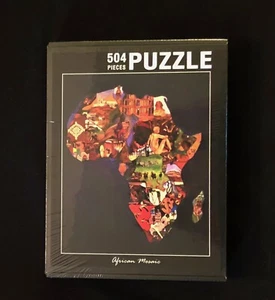 Rompecabezas de mosaico africano 54 países - 16" x 20" 504 piezas - ¡Nuevo en caja sellada! - Imagen 1 de 2