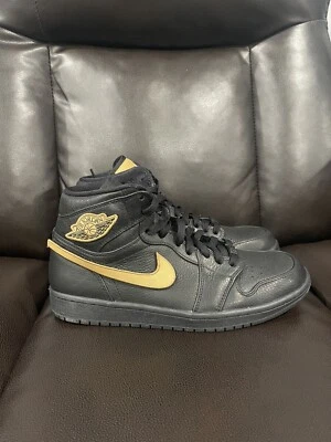 Nike Air Jordan 1 Retro Alto Negro Historia Mes 2017 Talla 10 Usado Foto 1 de 4