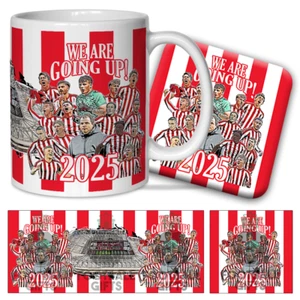 Sunderland Promoted 2025 Mug & Coaster Set Design 1 Great Fans Gift Set - Picture 1 of 1
