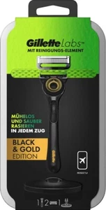 Afeitadora Gillette Labs Black & Gold Edition con 2 cuchillas y estuche de viaje - Imagen 1 de 12