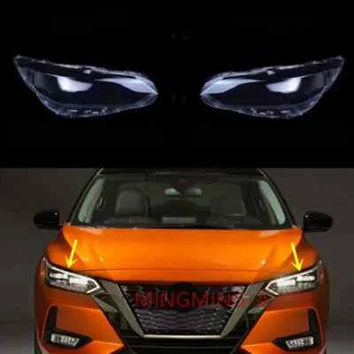 A Pair Headlight Lens Clear Cover + Sealant Glue For Nissan Sentra 2020-2024 Foto 1 de 4