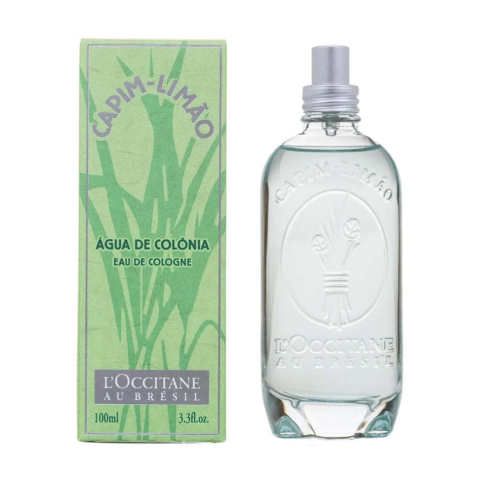 NIB Perfume Capim Limao Lemongrass Deo Cologne Body Fragance 100ml L'occitane