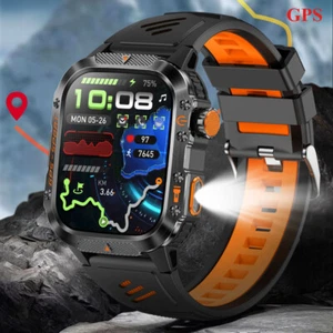 2025 Military GPS Smart Watch (Answer/Make Call) Rugged Tactical Fitness Tracker - Picture 1 of 29