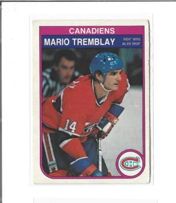 1982-83 O-Pee-Chee #193 Mario Tremblay VG - Image 1 of 2