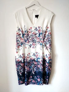 * REDUCED * PHASE EIGHT * SIZE 18 NAVY FLORAL PRINT LADIES SUMMER DRESS RRP £99 - Picture 1 of 8