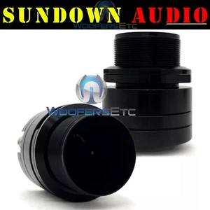 (2) SUNDOWN AUDIO GT-R1 8-OHM 100W RMS ALUMINUM FRAME BULLET HORN SUPER TWEETERS - Picture 1 of 5