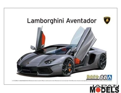 LAMBORGHINI AVENTADOR LP700-4 Aoshima 04 1/24 Model Kit Nuovo New - Immagine 1 di 4