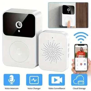 Wireless doorbell,Smart Wireless Doorbell Camera with 2.4G WiFi, App Control, an - Picture 1 of 5
