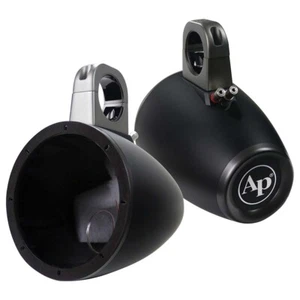 Audiopipe Marine 6" Wakeboard Tower (Empty) Speaker Enclosures - Black (Pair) - Picture 1 of 2