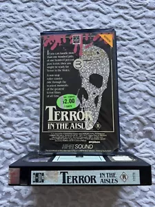 TERROR IN THE AISLES - Vintage EX-rental Video Horror VHS Tape - 1984 - Picture 1 of 6