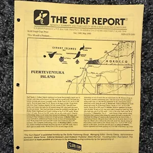 Vintage “The Surf Report” Vol 11 #5, May 90 Canary Islands Fuerteventura Journal - Picture 1 of 5