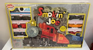 Sealed Model Power Ho Smokin' Joe Lighted Steam Locomotive Santa Fe Train Set - Picture 1 of 8