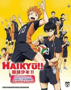 DVD HAIKYU!! Staffel 1-4 Vol.1-85END + 4 Film + 5OVA Englisch DUB alle Regionen KOSTENLOSER VERSAND - Bild 1 von 5