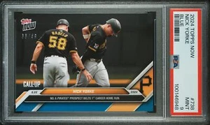 Nick Yorke 2024 Topps Now #738 Pittsburgh Pirates Blue /49 PSA 9 Pop 1 - Picture 1 of 2