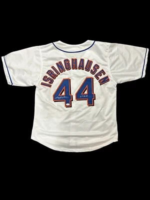 JASON ISRINGHAUSEN SIGNED PRO STYLE CUSTOM NEW YORK METS JERSEY W/JSA - Image 1 of 4