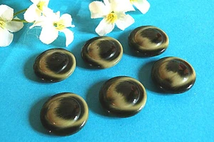 174C/ Superb High Fashion Buttons "Mist" Set of 6 Vintage Buttons - Picture 1 of 4