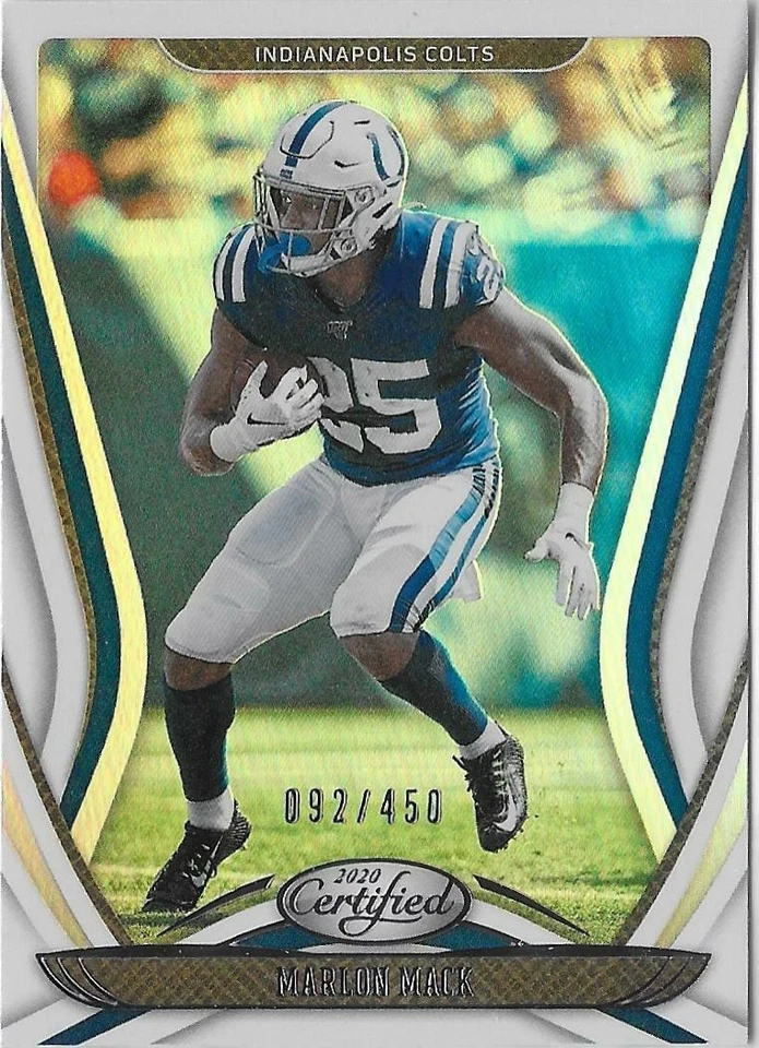 2020 Panini Certified MARLON MACK MIRROR PARALLEL #29 COLTS /450 - Image 1 of 1
