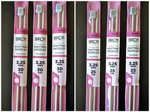 3.25mm (10 gauge) BIRCH Premium Knitting Needles - choose length - Picture 1 of 4
