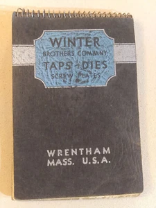 Cuaderno espiral Wrentham MA 1936 Winter Brothers Co. de colección usado - Imagen 1 de 12