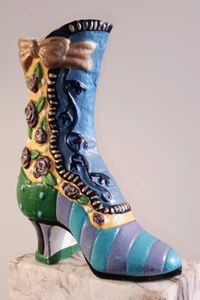 Cast Iron Door Stop Ladies' High-Heeled Boot ?Milton & Louis? - Picture 1 of 10