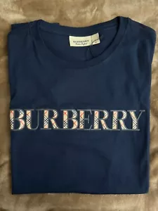 Burberry London England logo printed cotton T Shirt - Picture 1 of 3