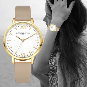 Reloj para mujer/niñas contemporáneo, modernista, número romano, informal, correa delgada - Imagen 1 de 2