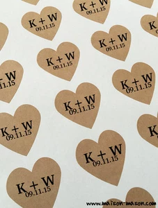 Brown KRAFT Stickers / Labels CUSTOM Printed in Full Color -Many Shapes and Size - Picture 1 of 1