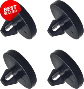 4PCS Brake Pedal Stopper Pads, Brake Light Switch Stopper for Car Truck, Black - Picture 1 of 12