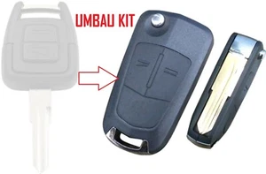 Klappschlüssel Schlüssel UMBAU Gehäuße für OPEL Auto Tasten HU46 Fernbedienung  - Picture 1 of 9