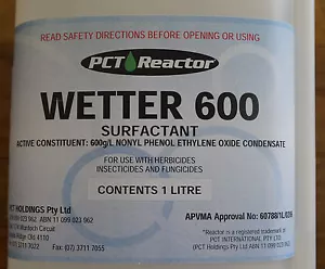 PCT Reactor Wetter 600 Surfactant Wetting Agent 1 Litre - Picture 1 of 2