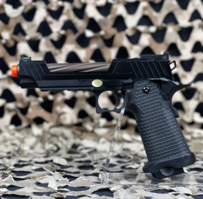 NEW Jag Arms GMX-1 Gas Blow Back Airsoft Pistol - Black w/ Bronze Barrel