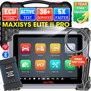Autel MaxiSys Elite II Pro Full Dignostic Scanner J2534 Programming for Benz BMW - Picture 1 of 16