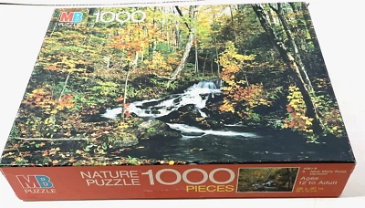 Vtg 1981 MB Nature Near Molly Pond Vermont 1000 Pc Jigsaw Puzzle Sealed Complete - Image 1 of 4