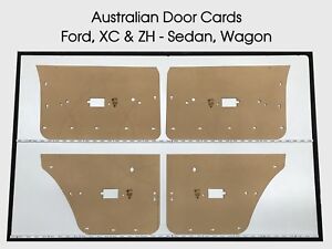 Door Cards Fits Ford Fairlane XC ZH Sedan Wagon Manual Window Masonite x4
