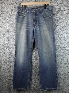 VTG old navy bootcut jeans mens 32x32 dark mudwash faded denim flared - Picture 1 of 15