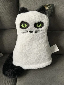 TK Maxx Halloween Large Cushion Ghost Cat 48cmx36cm Decorative Pillow NEW - Picture 1 of 12