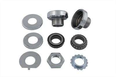 Kit de taza de cuello de horquilla cromada para Harley Davidson Foto 1 de 4