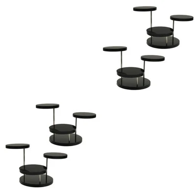  4 StückSchmuck-Ausstellungsstand AcrylRotating3 Schicht-Halskette - Bild 1 von 4