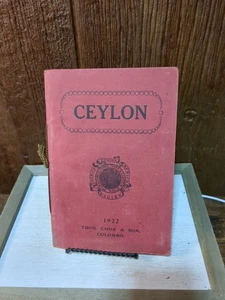 Ceylon Colombo Thomas Cook Tours Trips Vacation Railways Maps Tourist Shop 1922 - Bild 1 von 11